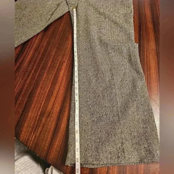 Talbots Womens High-Rise Flat Front Wide Leg Trouser Gray Tweed Sz 16 NWT - Picture 9 of 9